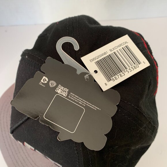 NWT DC Comics Suicide Squad " In Squad We Trust" Black / Charcoal Cap - Picture 6 of 8